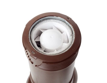 Вентиляционный выход изолированный ТЕХНОНИКОЛЬ D125/160 ТУРБО коричневый