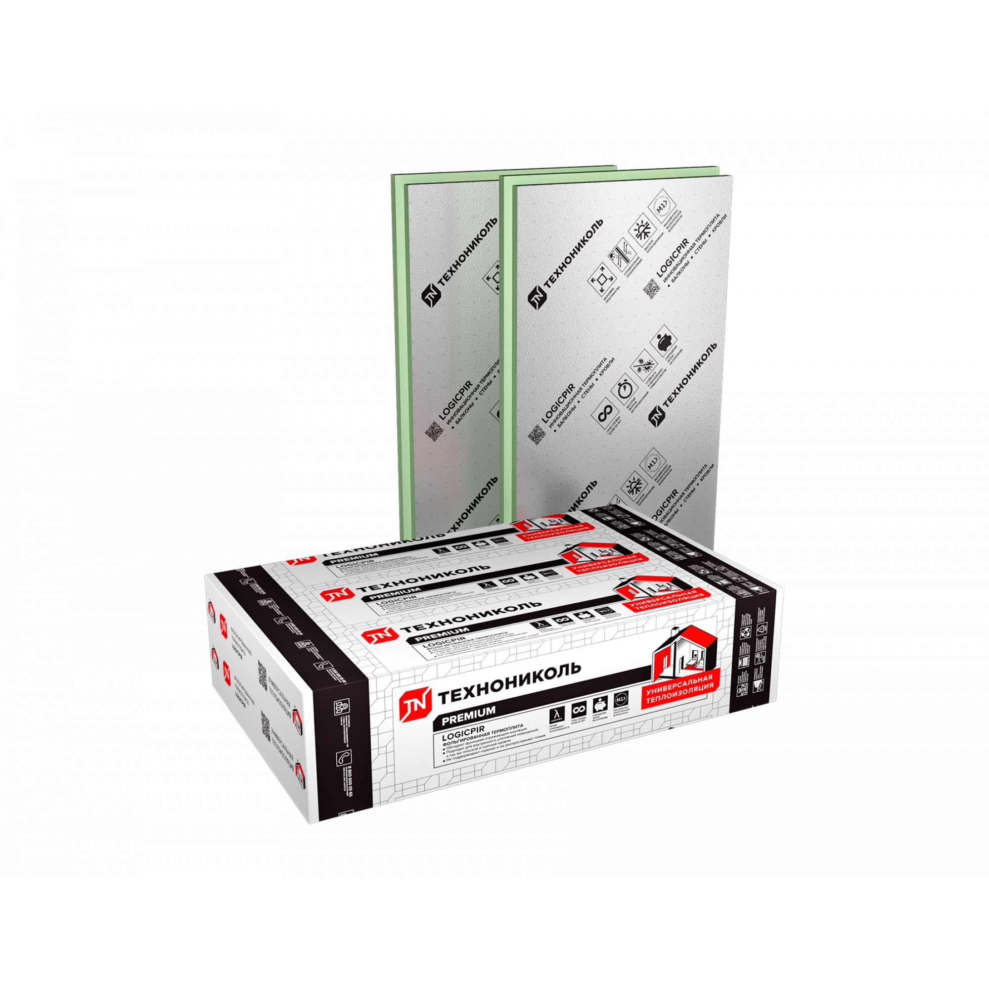 Теплоизоляционные плиты LOGICPIR Ф/Ф Г1 L-кромка 1190x590x30 мм
