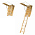 Чердачная складная деревянная лестница Fakro LWS Plus 70*140*305