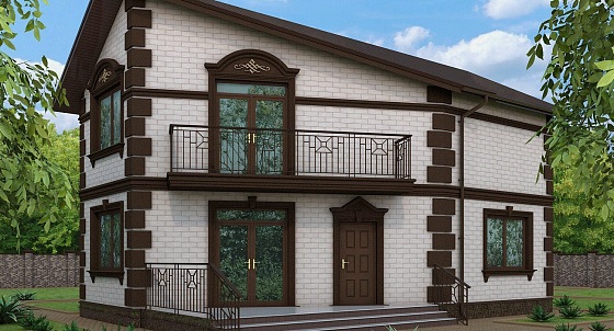 Коттедж 150 м2 г. Санкт-Петербург, г. Пушкин. Стоимость с материалами - 2 800 000 р.