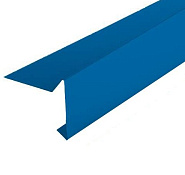 Планка торцевая для гибкой черепицы SHINGLAS (синяя RAL 5005)