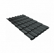 Металлочерепица Grand Line Kvinta Plus 0,5 PurPro Matt RAL 7024 Графитовый серый