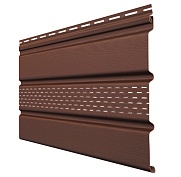 Софит Grand Line Classic с частичной перфорацией шоколадный (3,0 м)