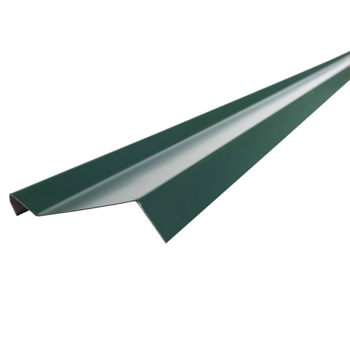 Планка карнизная полиэстер Шинглас RAL 6005 зеленая 20*100*85*20 (р)