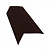Планка карнизная Шинглас в пленке коричневая 8017 (р)