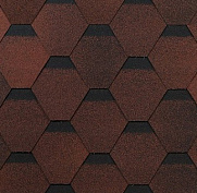 Гибкая черепица Оптима Соната Красный SHINGLAS ТЕХНОНИКОЛЬ