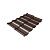 Металлочерепица модульная Kvinta Uno Grand Line 0,5 Satin RAL 8017 Шоколадно-коричневый